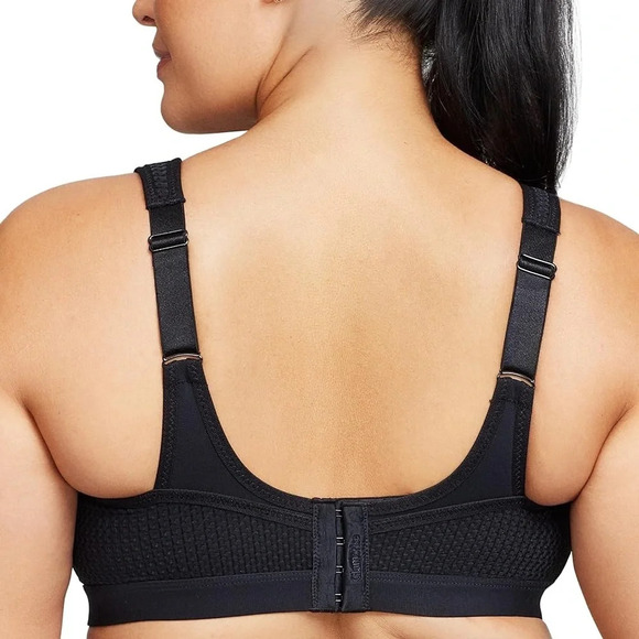 Glamorise Women's Plus Size Hi-Impact black  Sports Bra underwire 44H - Picture 4 of 13